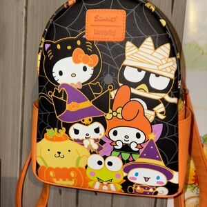 Loungefly Black and Orange Character Backpack